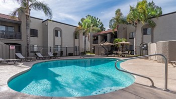 Cantera pool view with nice relaxation area